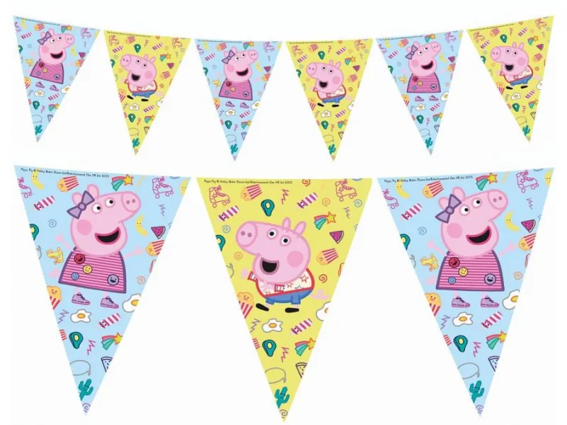 Baner Świnka Peppa 9 flag 230cm