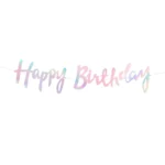Baner happy birthday holograficzny 110 cm