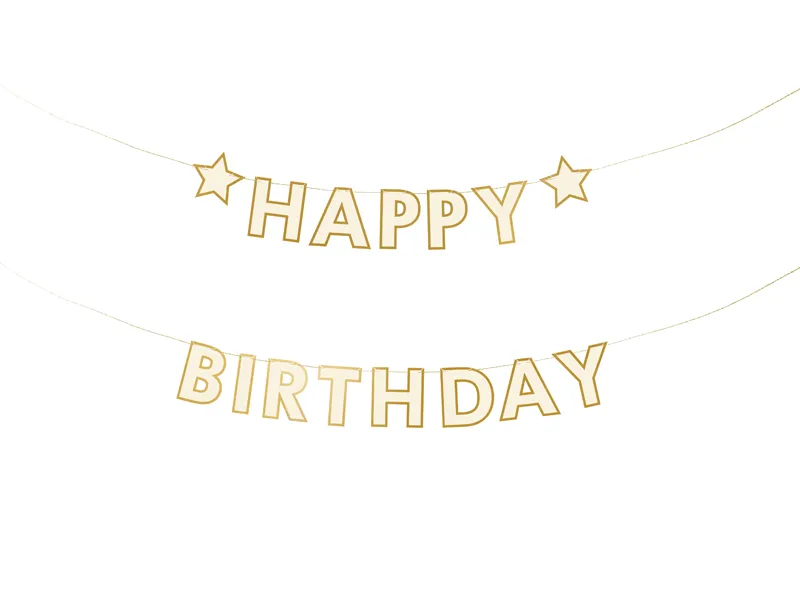 Baner papierowy Happy Birthday mix 220x14.5cm