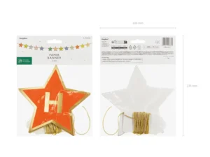 Baner papierowy Happy Birthday mix 260x16.5 cm