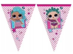 Baner urodzinowy flagi LOL Surprise 230 cm