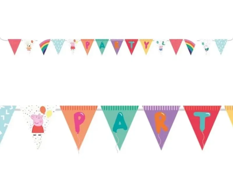Baner urodzinowy flagi Świnka Peppa 330 cm