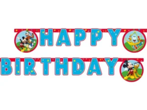 Banner Happy Birthday Mickey Rock The House 200 cm