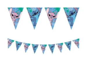 Banner papierowy flagi Stitch i Angel 230 cm