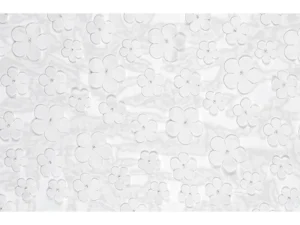 Bieżnik Kwiaty biały 26 x 500 cm