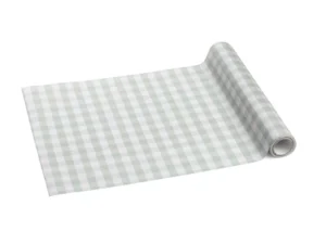 Bieżnik flizelinowy Kratka, szałwiowy 40x500 cm