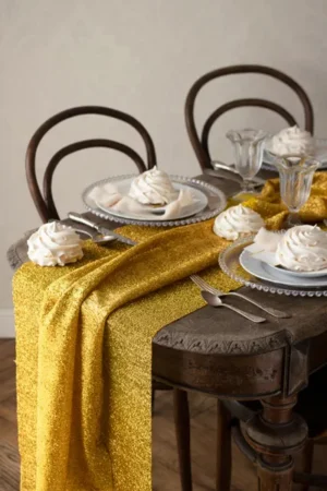 Bieżnik metalizowany złoty 0.36 x 3 m