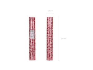 Bieżnik tiulowy Serca, czerwony, 0,36 x 9 m