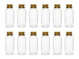 Buteleczki szklane z korkiem 7.5cm