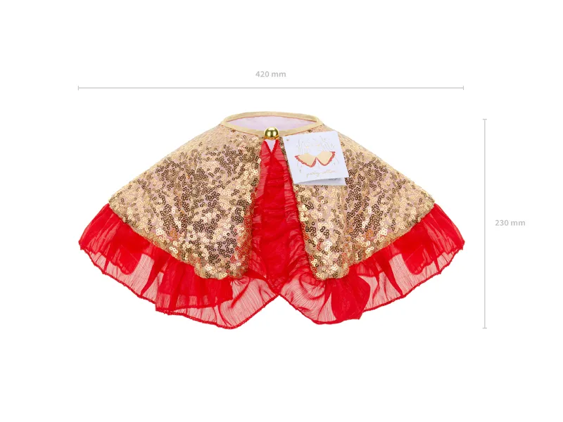 Cekinowy kołnierzyk złoty 3