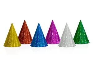 Czapeczki holograficzne mix 16 cm