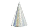 Czapeczki holograficzne srebrny 16 cm