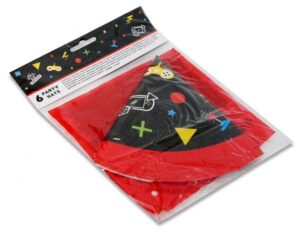 Czapeczki papierowe Gaming Party 6 sztuk