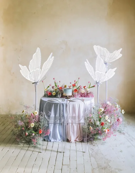 Dekoracja Motyl LED, 80cm