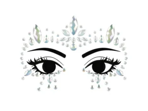 Dekoracja na twarz Kryształki świecące w ciemności 15x9cm