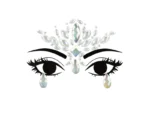 Dekoracja na twarz Kryształki świecące w ciemności 9.5x8.5cm