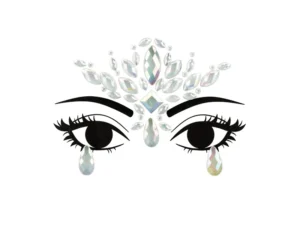 Dekoracja na twarz Kryształki świecące w ciemności 9.5x8.5cm