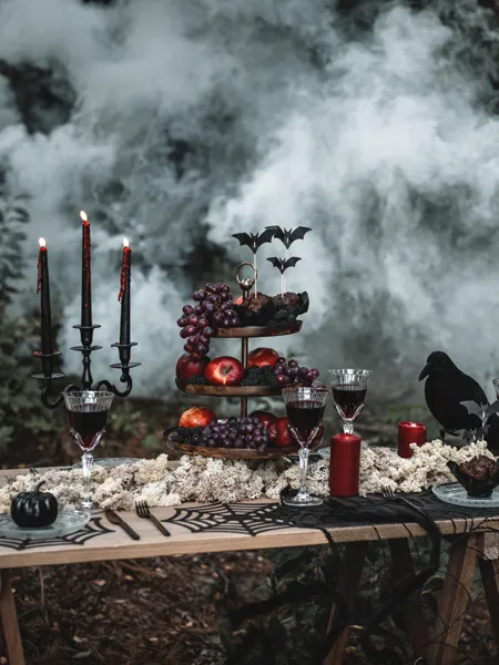 Dekoracje do muffinek Nietoperze czarny, 3.6-4.7cm