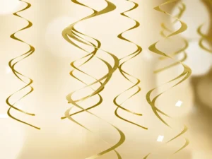 Dekoracje wiszące Świderki złoty