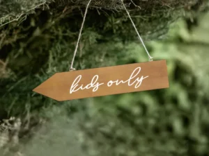 Drewniany drogowskaz Kids only 36x7.5cm