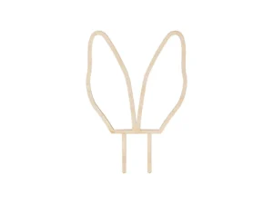 Drewniany topper Uszy Królika 20 cm