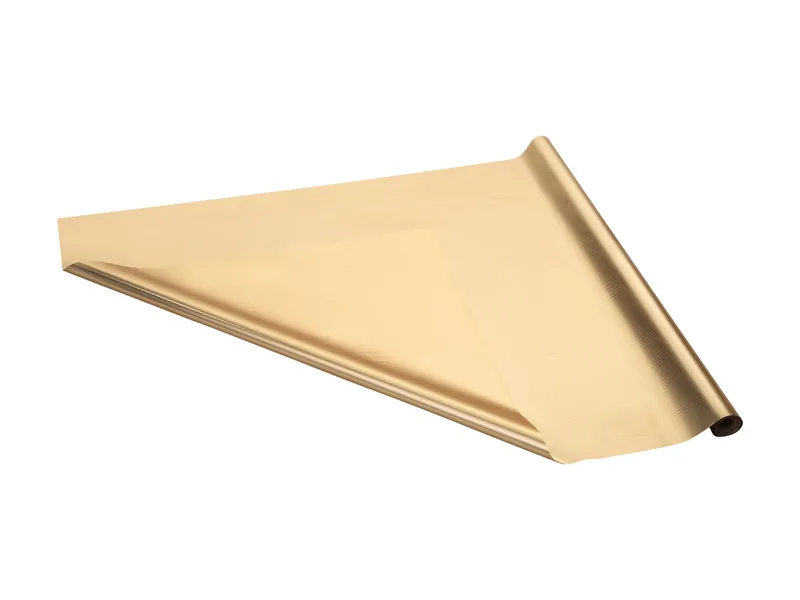 Folia dekoracyjna satynowa elegancki złoty 0.8x25 m