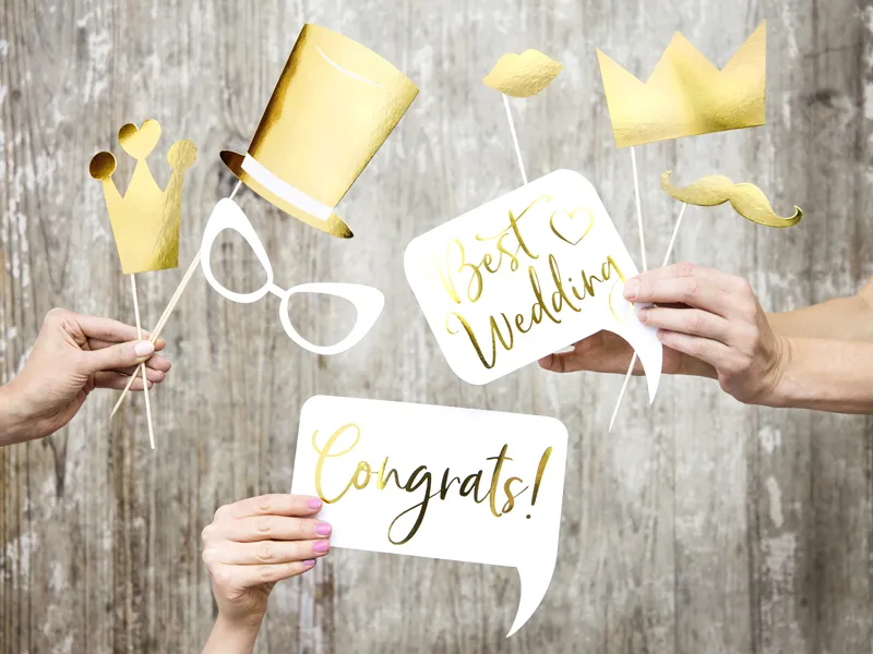 Gadżety do zdjęć, na ślub mix