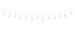 Girlanda Piórka biała 1.6m