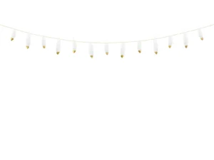Girlanda Piórka biała 1.6m