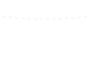 Girlanda Serca biała 1.8m