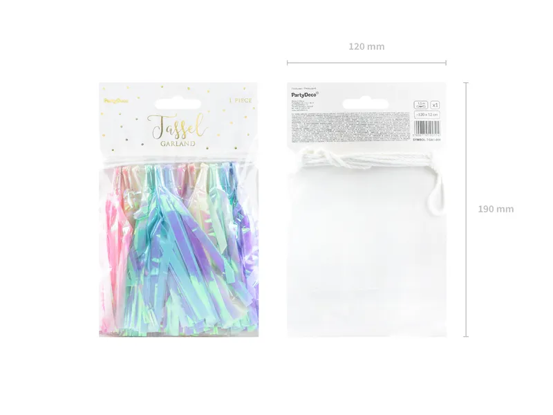 Girlanda frędzle mix, 1.2m