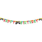 Girlanda papierowa Game Pad Happy Birthday 200x16 cm