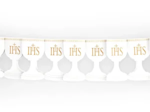 Girlanda papierowa Kielich biały 3m