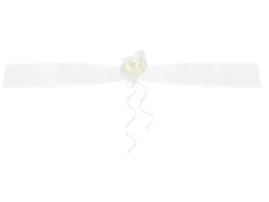 Girlandy z organzy białe 1.8m