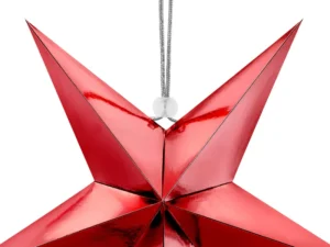 Gwiazda papierowa 30 cm czerwony