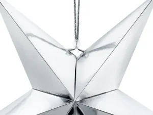 Gwiazda papierowa 45cm srebrny