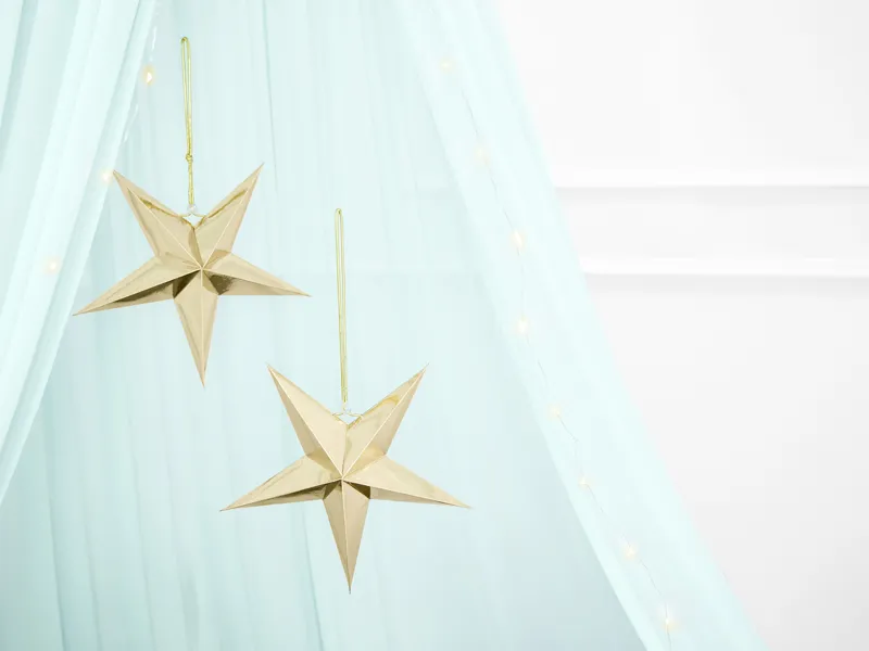 Gwiazda papierowa, 45cm złoty