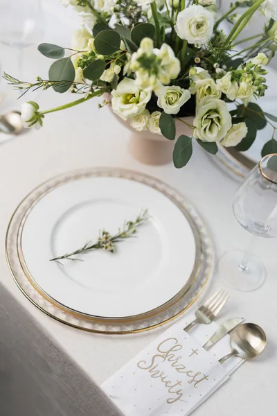 Kieszonka na sztućce ''Chrzest Święty'', 10x20cm biały