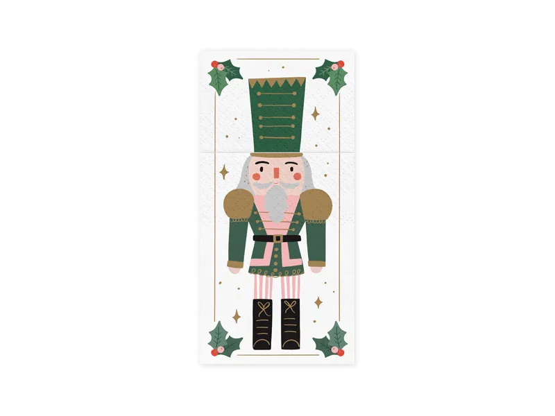 Kieszonka na sztućce Dziadek do orzechów 10x20 cm