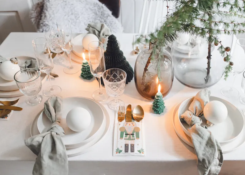 Kieszonka na sztućce, Dziadek do orzechów, 10x20 cm