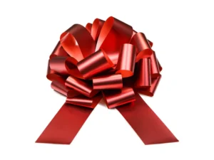 Kokarda dekoracyjna DIY czerwony 30 cm