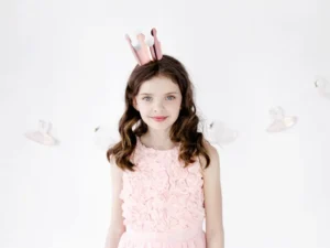 Korona Party różowe złoto 6cm