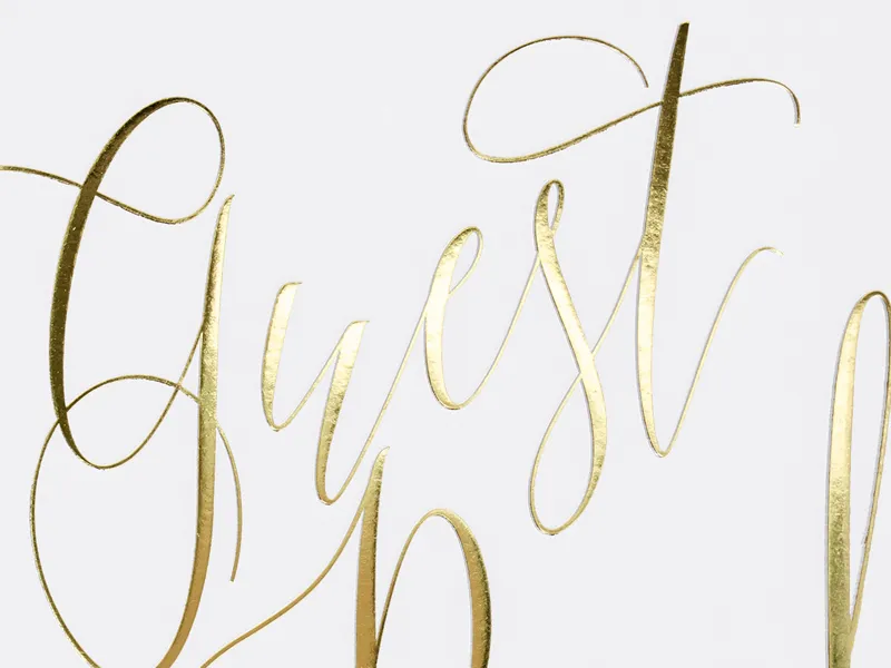 Księga Gości Guest book 20x24.5 cm biała 22 kartki