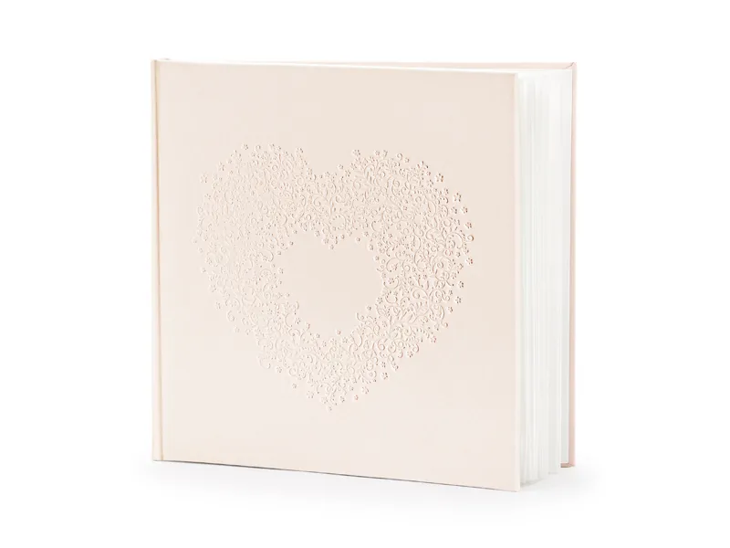 Księga Gości jasny różowy 20.5 x 20.5 cm 22 kartki