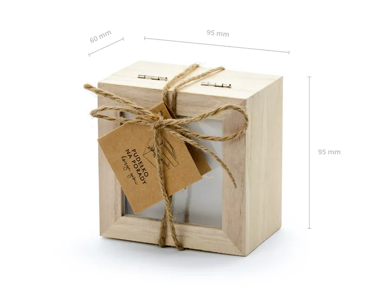 Księga gości pudełko na porady 9.5x9.5x6 cm, polska wersja językowa