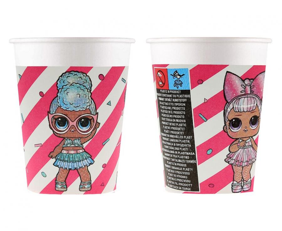 Kubeczki papierowe LOL Glitterati 200ml