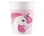 Kubeczki papierowe Unicorn Rainbow Colors 200 ml (1 op. / 8 szt.)