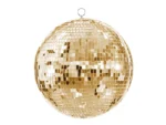 Kula lustrzana disco, złota