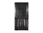 Kurtyna Party Kwadraty czarny 100x200cm
