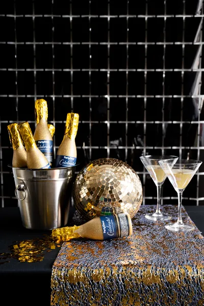 Kurtyna Party Kwadraty czarny 100x200 cm